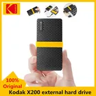 Kodak X200 Винчестер внешнего твердотельного накопителя 1 ТБ 512 ГБ 256 ГБ 128 USB3.1 Тип-c мини Портативный твердотельных дисков Gen 2 для портативных ПК