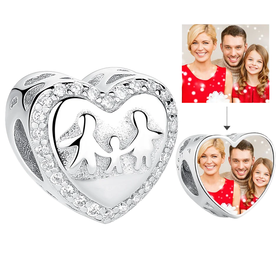 Счастье семья отец мать ребенок хрустальные подвески Любовь Сердце