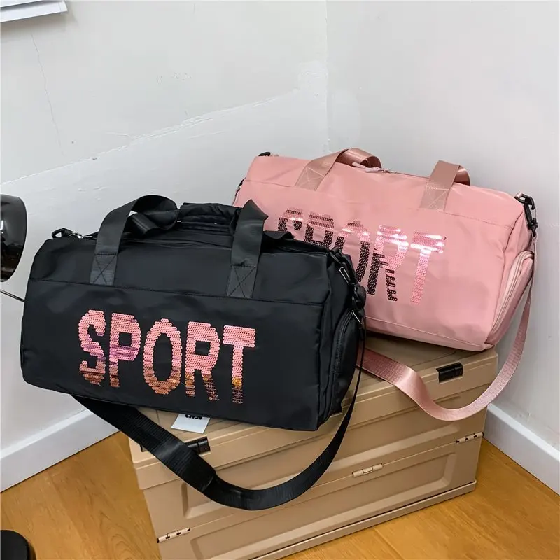 

New Gym Sports Bag Dry Wet Separation with Shoe Compartments Large Capacity Fitness Backpack Large Quantity Customizable Logo