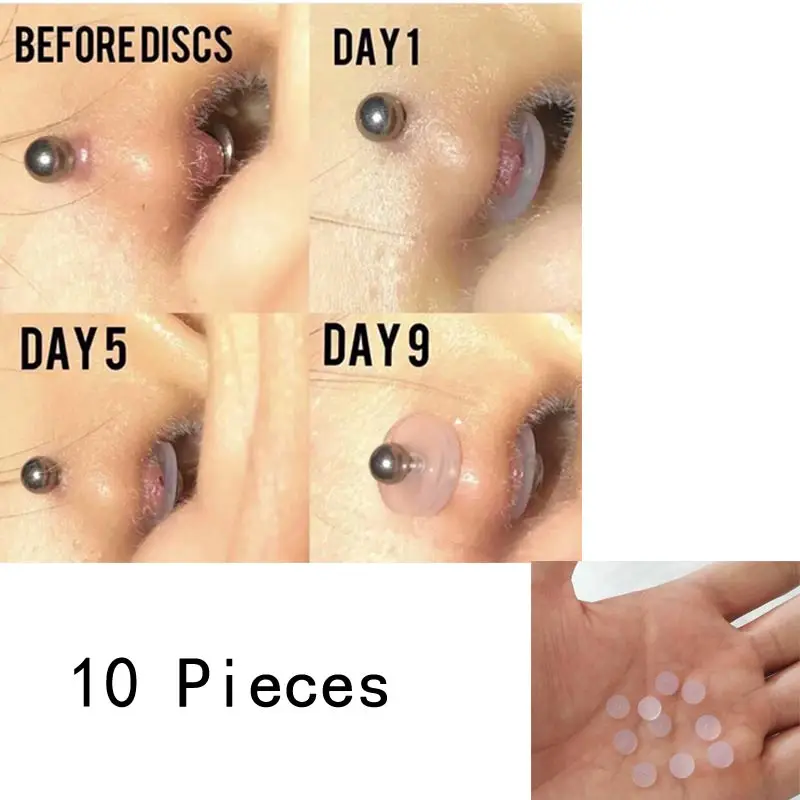 10 штук Силиконовые Пирсинг целебные диски Гибкая Анти гиперплазия блюдце Ухо Нос