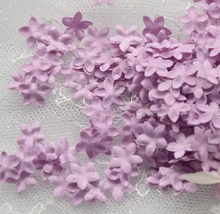 pink purple 1.2cm 100 шт/1 упаковка, атласная, 3D, прессованная, Zou, лепесток, цветок, кусок, атласная мини-лента, аксессуары для цветов RS1279 - Цвет: pink purple 1.2cm