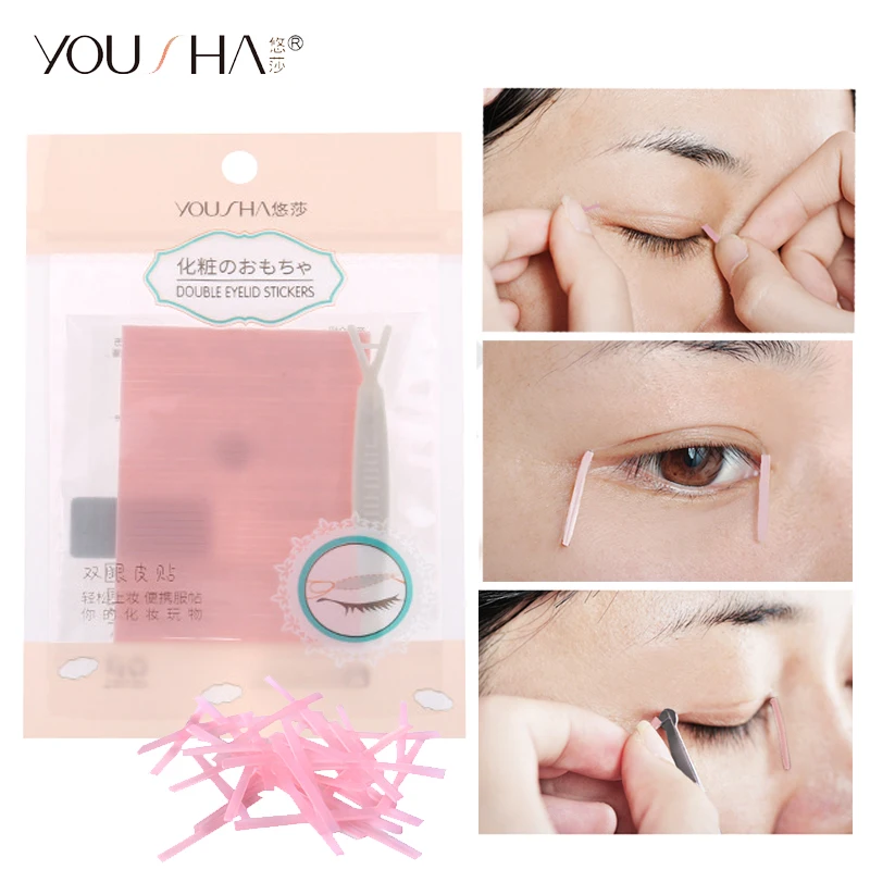 YOUSHA 160 шт. наклейки для двойного века двойные ленты век невидимые пасты клейкая
