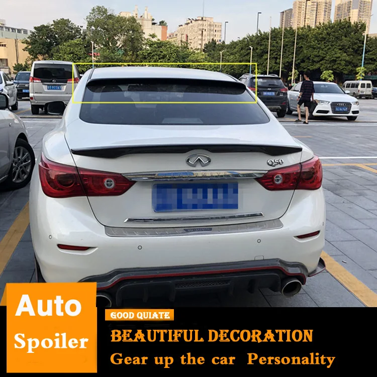 Спойлер на крышу для Infiniti Q50 Q50L Q50S 2014-2018 спортивный спойлер из АБС-пластика заднее