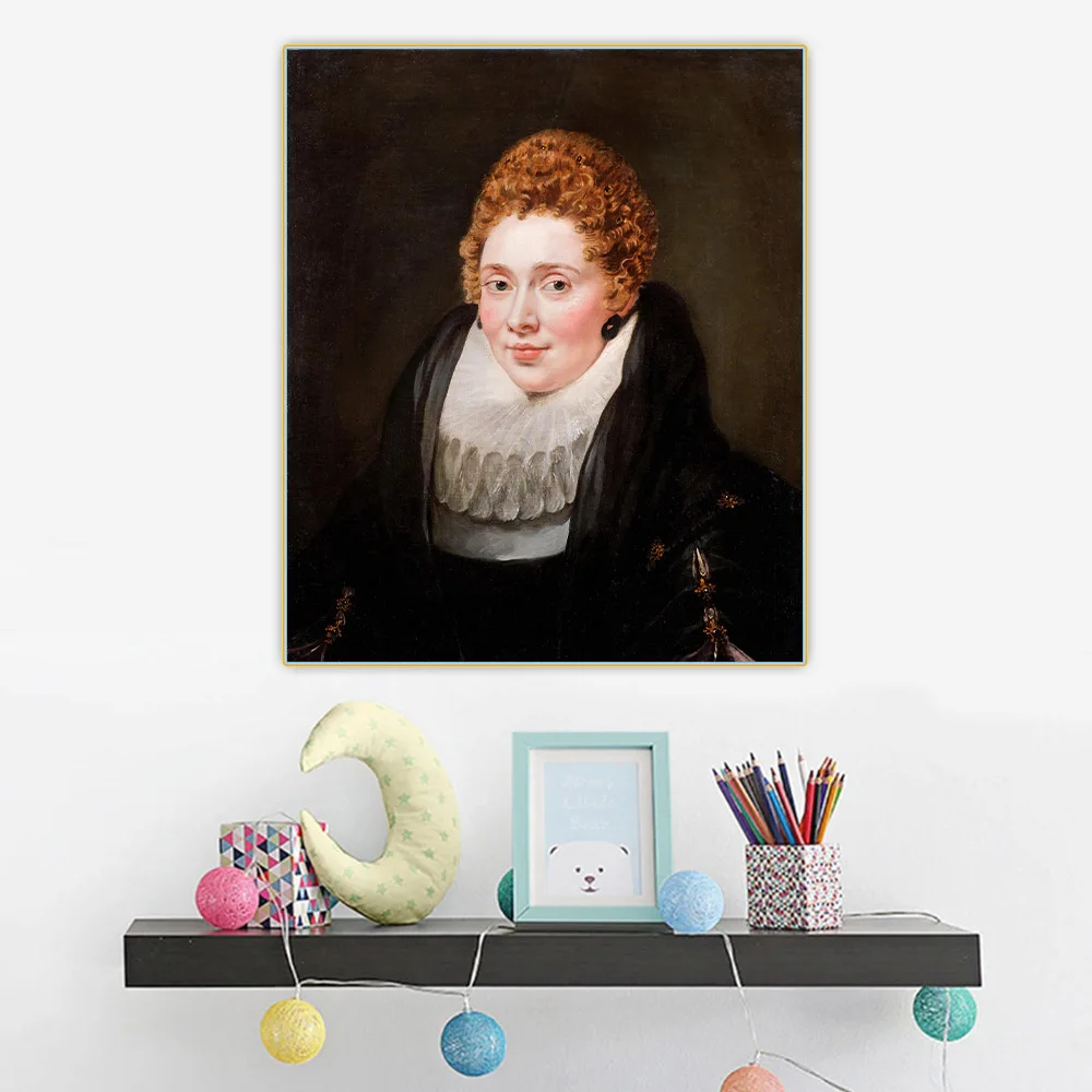 

Holover Canvas Oil Painting Peter Paul Rubens"Portrait of a lady"Baroque Artwork Poster Wall Art Aesthetic Home Decoration