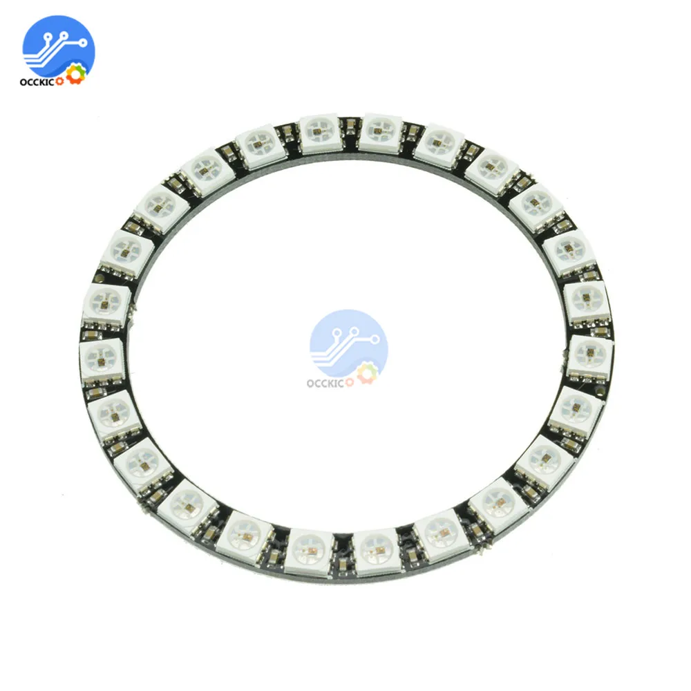 WS2812B модуль полосы 24 бит X WS2812 5050 RGB светодиодная кольцесветильник лампа с