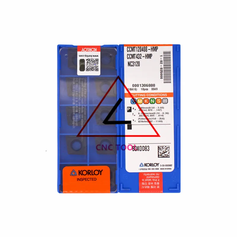 

CCMT120408-HMP NC3120 10 шт. оригинальный корейский инструмент для резки KORLOY
