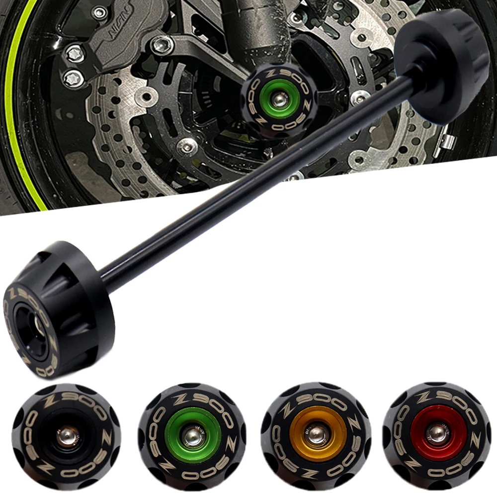 

Motorcycle Front Axle Fork Crash Sliders Wheel Protector For Kawasaki Z900 2017 2018 2019 2020 2021 Front Wheel Slider Protector