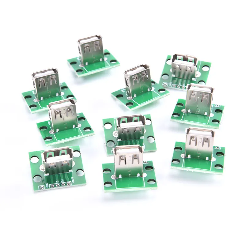 

10Pcs/lot USB 2.0 Female Head A Connector PCB Converter Adapter Breakout Board