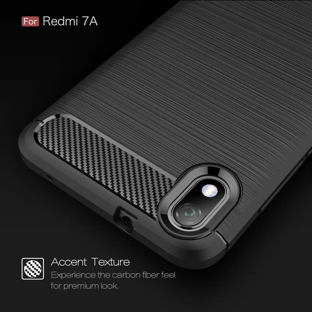 Мягкий чехол для Xiaomi Redmi 7A силиконовый чехол-бампер Xaomi Red Mi текстура из