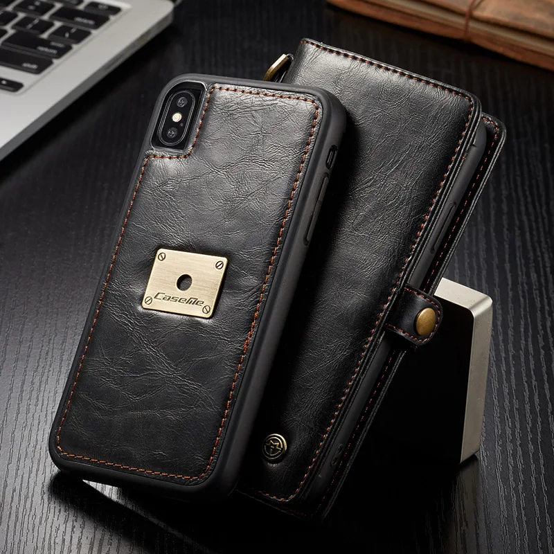 Роскошный флип-чехол me из натуральной кожи для IPhone 11 Pro 11Pro X XS Max XR 6S 7 8 Plus, винтажный Чехол-кошелек с отделением для карт, чехол
