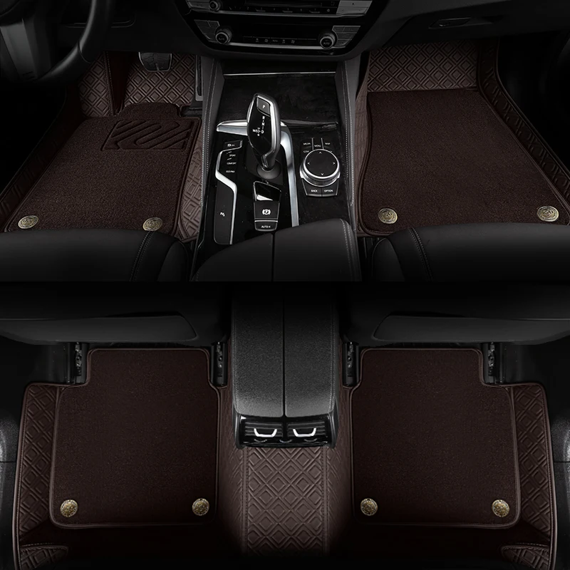 

Custom car floor mats For Citroen DS DS3 DS4 DS5 DS6 DS7 DS4S DS5LS For Dodge Journey auto Double foot mats