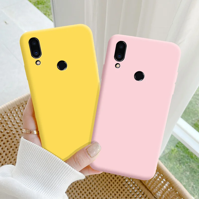 case for meizu note 9 case soft tpu silicone case solid color protective phone shell for meizu note 9 back cover cases free global shipping