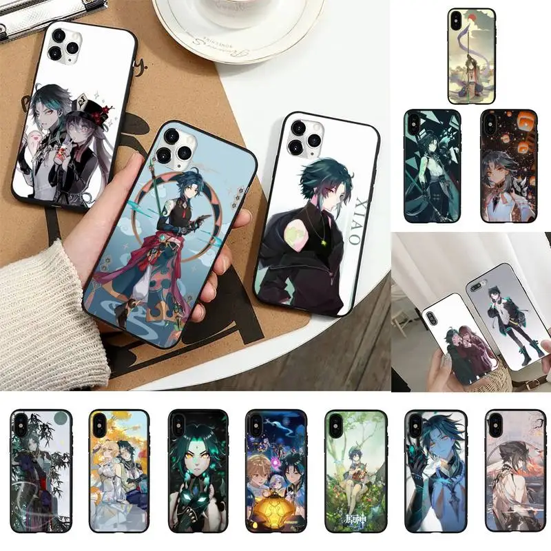 

Xiao Genshin Impact Phone Case For iPhone 11 8 7 6 6S Plus 7 8 plus X XS MAX 5S XR 12 11 Pro max se 2020 Funda Cover