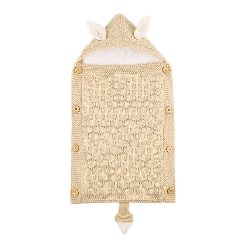 Детские спальные мешки вязаные конверты для коляски новорожденных пеленки