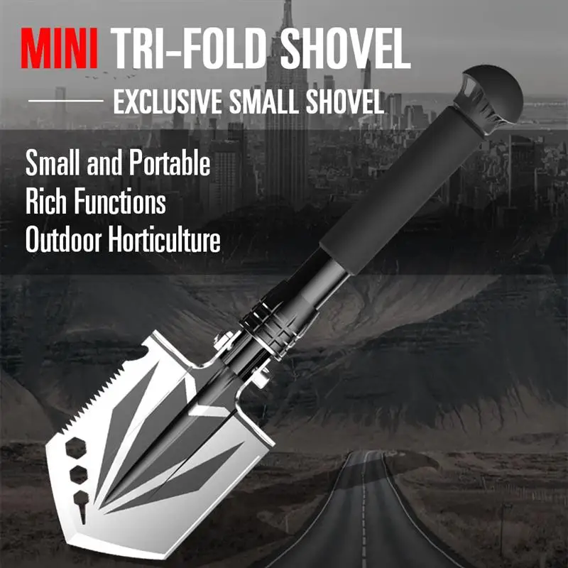 

Garden Shovel Multifunctional Mini Folding Portable Stainless Steel Shovel For Planting Vegetables Digging Outdoor Tool
