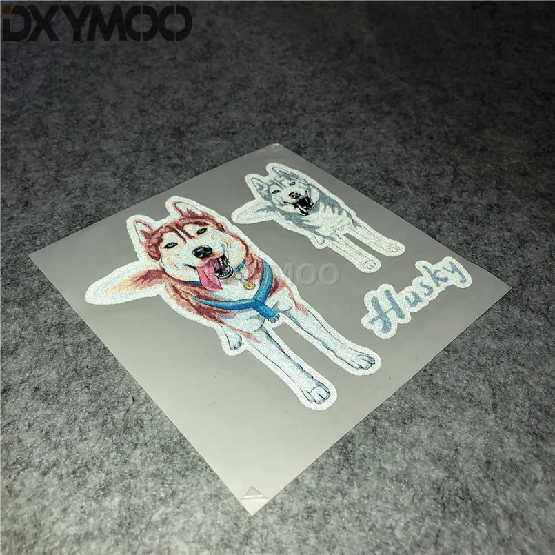 В стиле милых собачек наклейки Хаски Семья друг кузов Машины окно лента наклейка