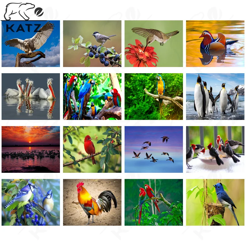

Honey-Picking Hummingbird Picture Diamond Painting Mandarin Duck Animal Diamond Embroidery Handmade Diy Special Gift Decoration