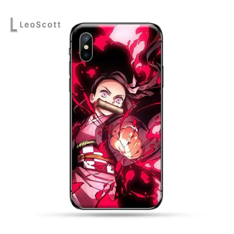 Demon slayer The Blade of Ghost Destruction мягкий черный чехол для телефона iphone 5 5s 5c se 6 6s 7 8 plus x xs xr 11