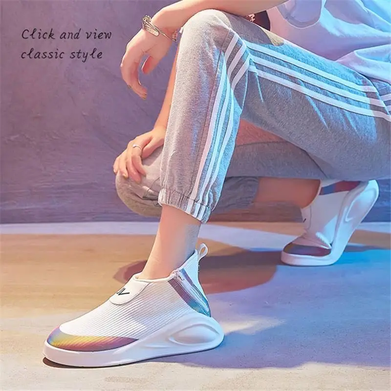 Новинка 2020New Дамский светильник с мягкой подошвой высокие модные носки алфавитом