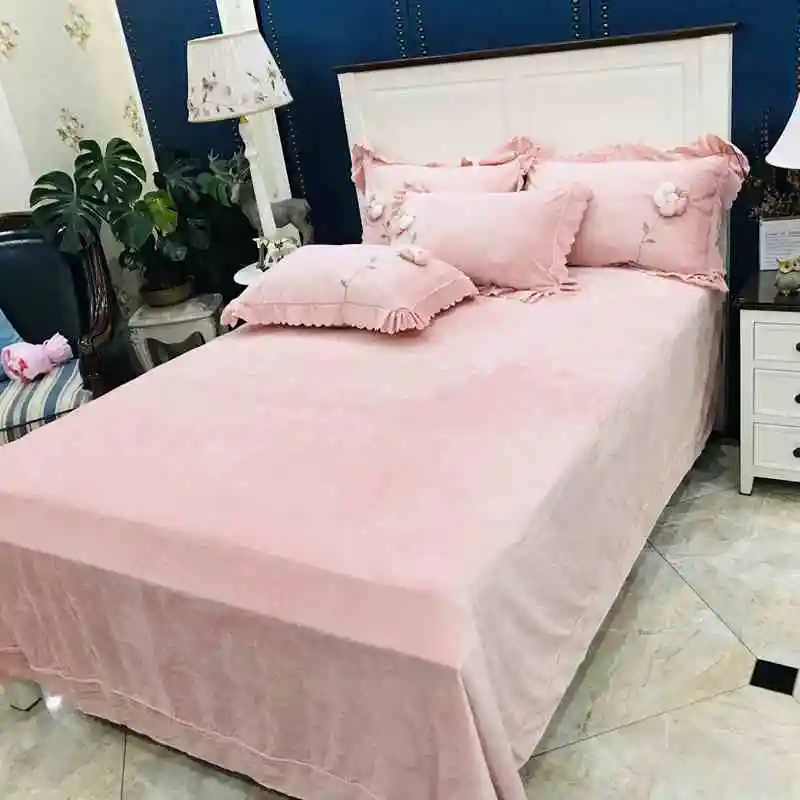 Розовый серый фиолетовый зимний мягкий бархатный флис короткий плюш ручная