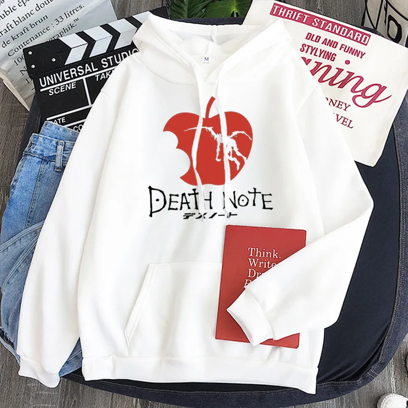 

Худи в стиле аниме Харадзюку, куртка в стиле «Death Note» в стиле хип-хоп Y2K, Повседневная Толстовка, парные кофты, осеннее пальто оверсайз, спорти...
