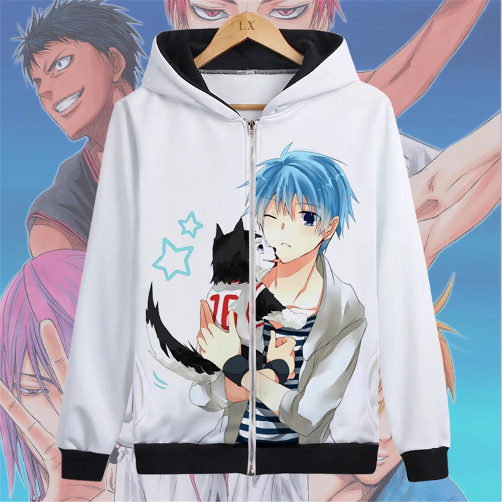 Аниме Kuroko no Basuke Tetsuya толстовки Косплей вечеринка костюм с капюшоном пальто