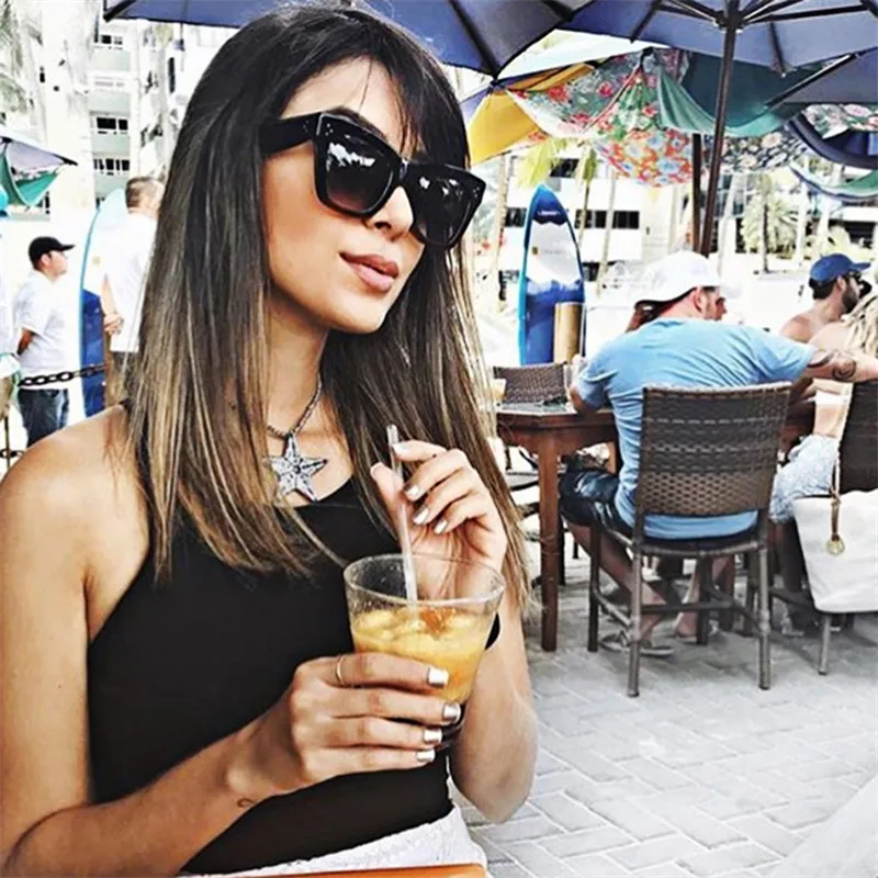 Женские винтажные очки кошачий глаз OLOEY Классические солнцезащитные с