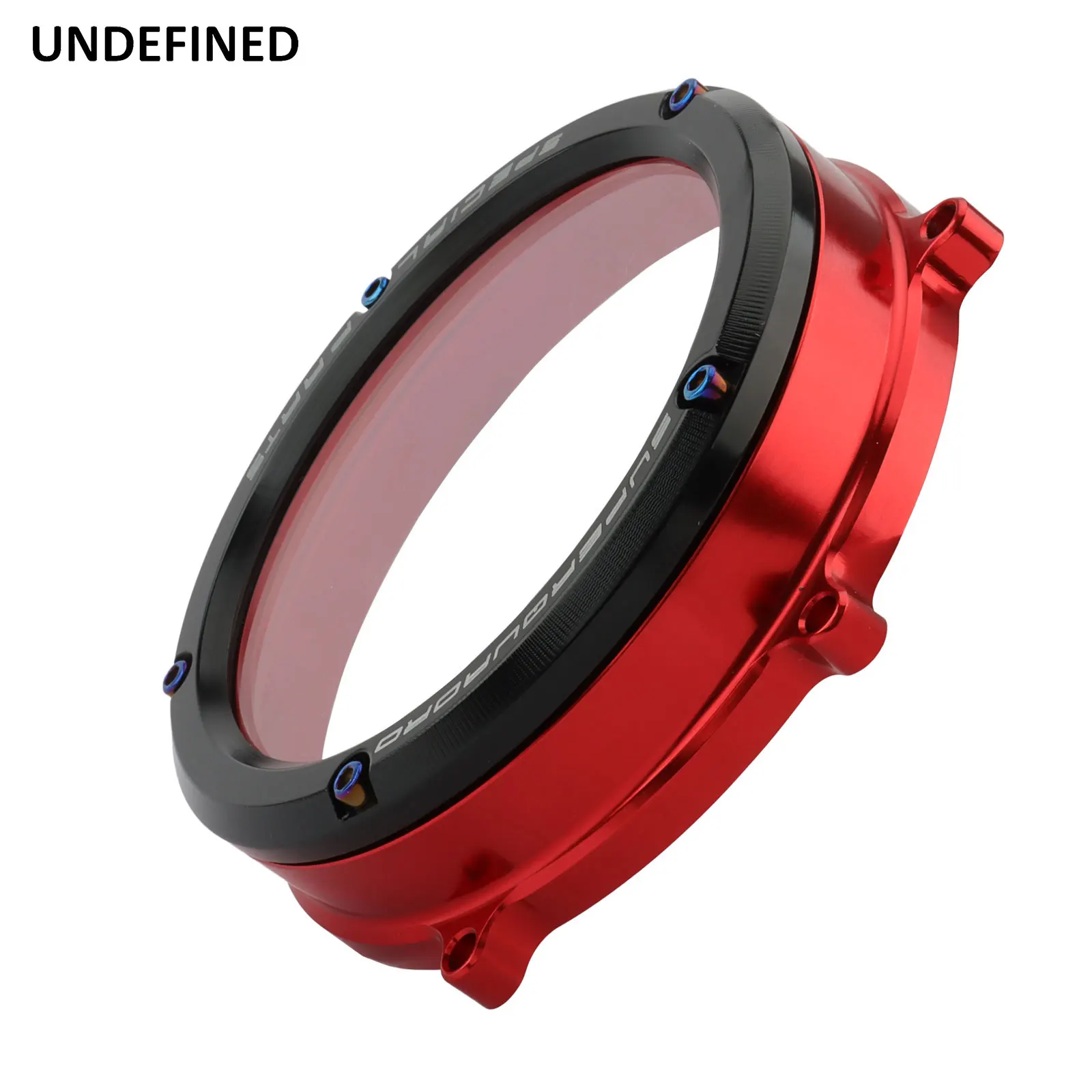 Motorcycle Clear Clutch Engine Cover Protector Guard Red Black For Ducati 1199 Panigale ABS 959 1299 V2 Tricolore Final Edition enlarge