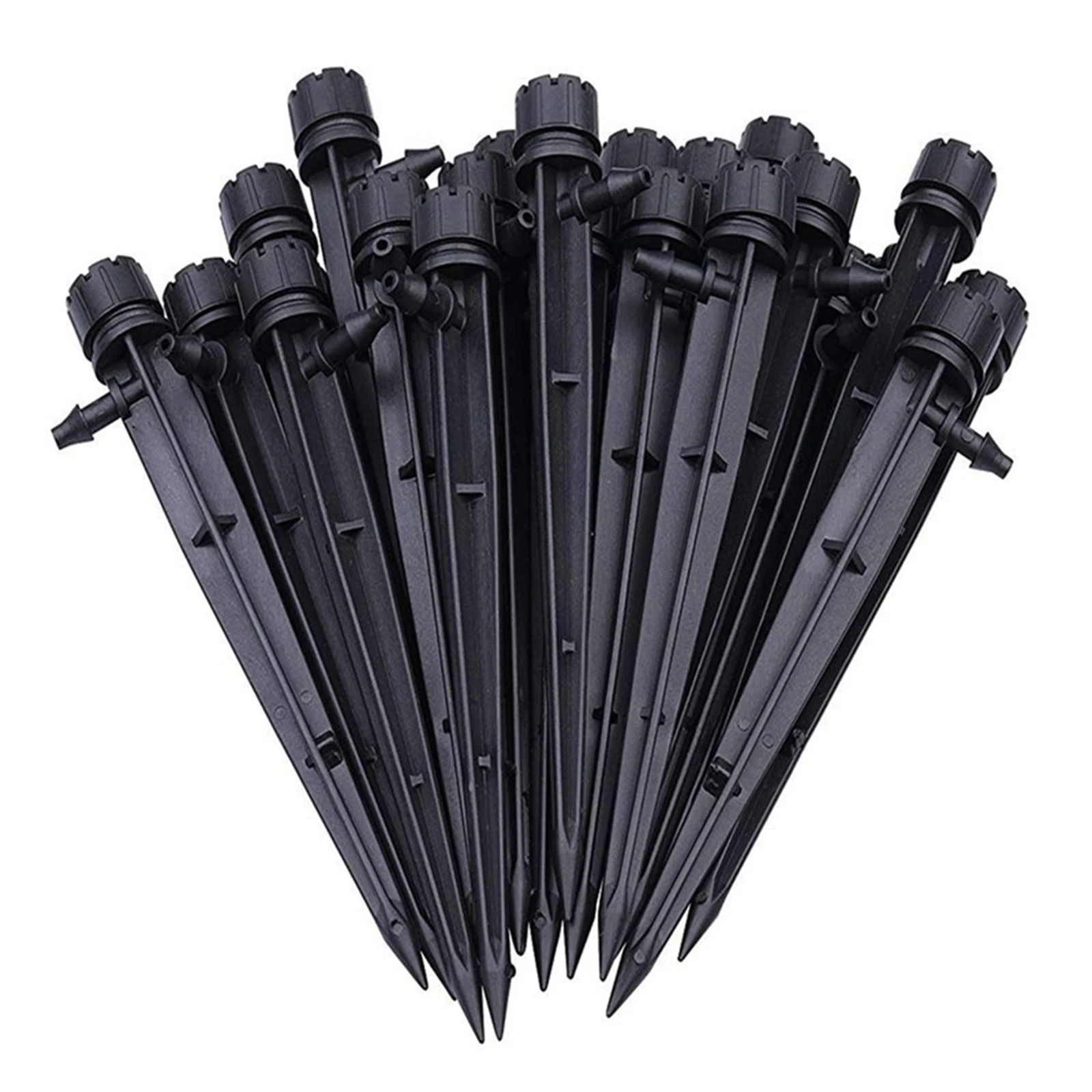 

10x Lawn Sprinkler Water Sprinkler Spike Base Watering for Lawn Nursery Grass Irrigation Adjustable /7mm Hose Outdoor