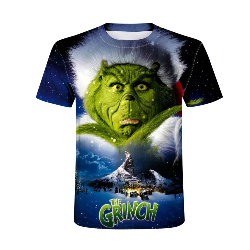 Новинка 2019 года летняя модная Мужская/женская футболка с принтом из фильма The Grinch