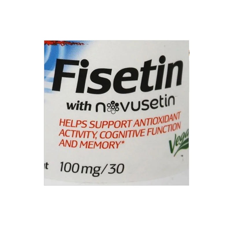 High strength fisetin 100mg Rhus succedanea,  memory improvement  Cellulose 1bottle=100mg *30p