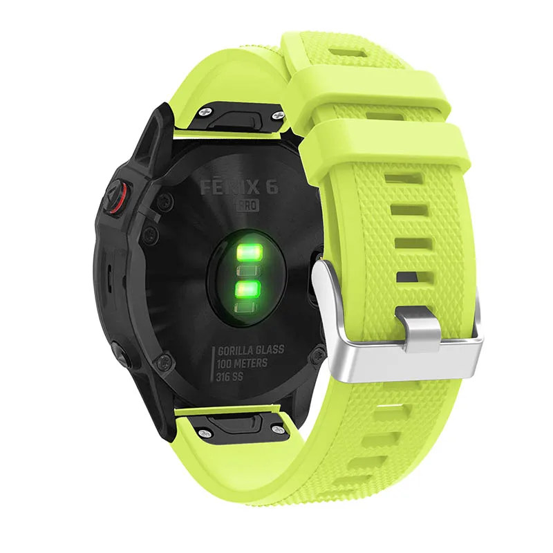 20 22 26 мм для Garmin Fenix 6S 6 6X Pro 5S 5 5X Plus удобный силиконовый ремешок смарт-аксессуары быстросъемный ремешок для часов