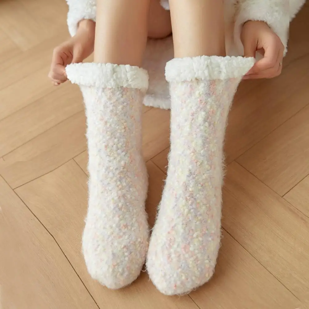 

Autumn Winter 1 Pair Stylish Breathable Lightweight Floor Socks Soft Women Socks Warm for Living Room