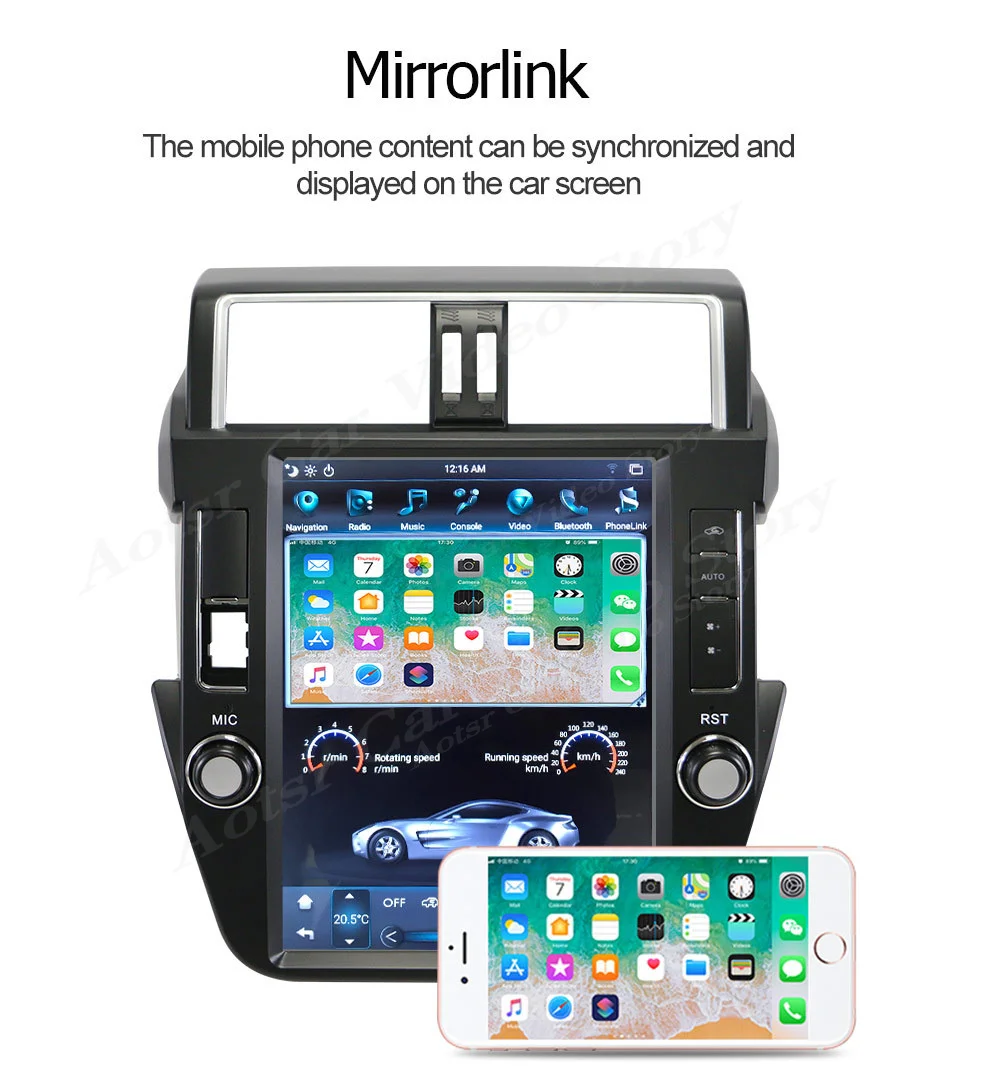 

Android car radio GPS multimedia player For Toyota Prado 2010-2017 car navigation DvD Stereo receiver Head Unit