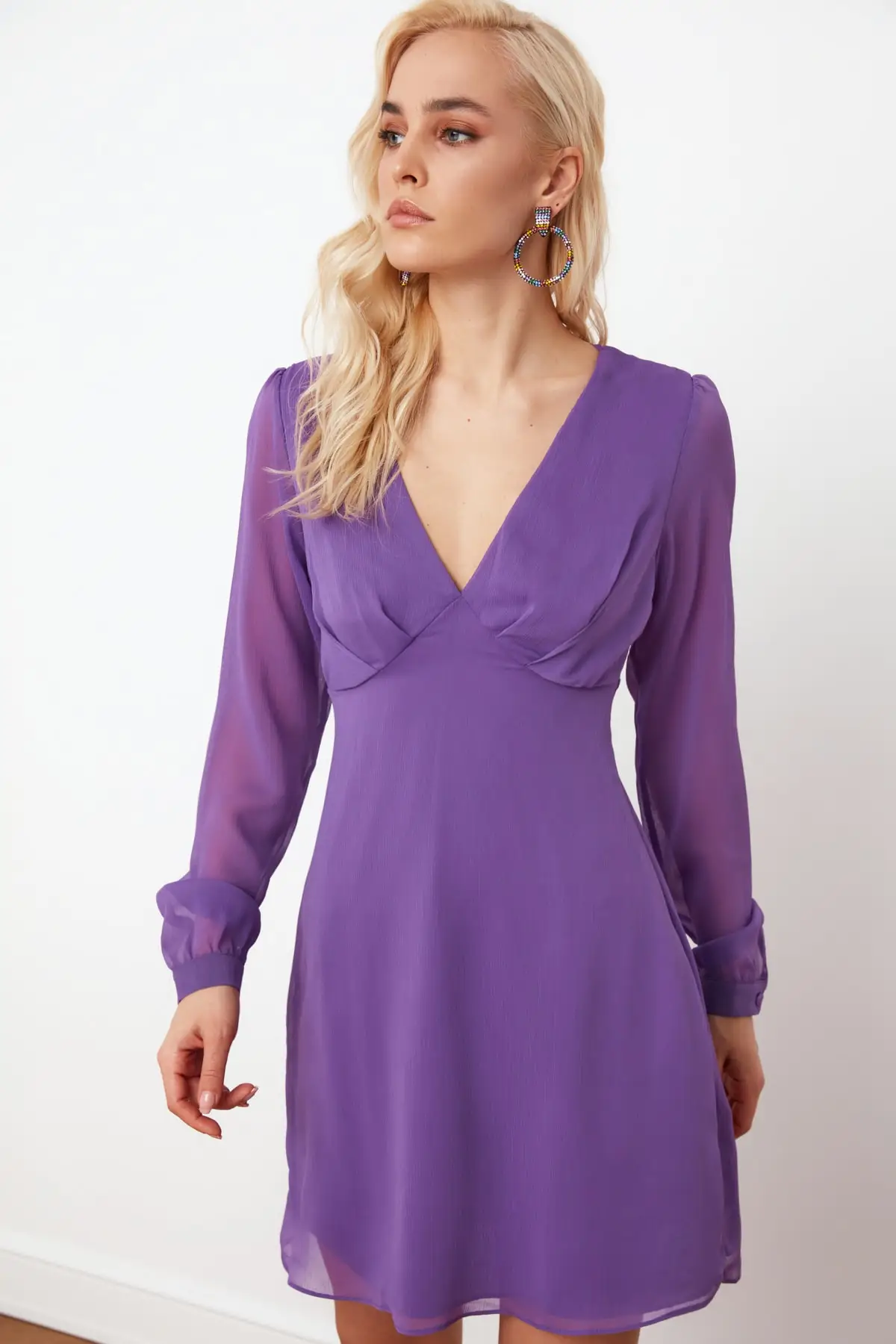 

Trendyol Collar Detail Dress TPRSS21EL0133