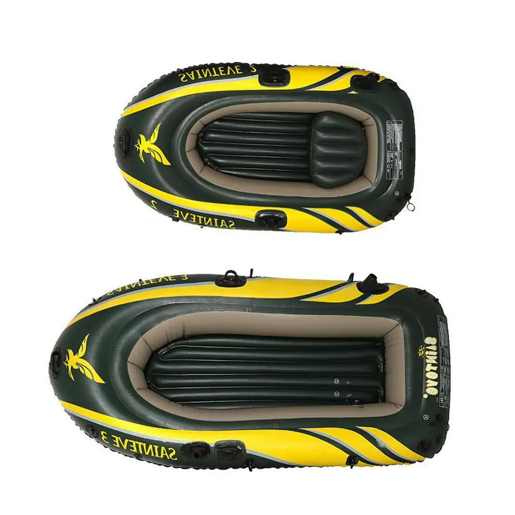 Складная Лодка на 2/3 человек утолщенная плавающая лодка Каяка рыбалки с 2