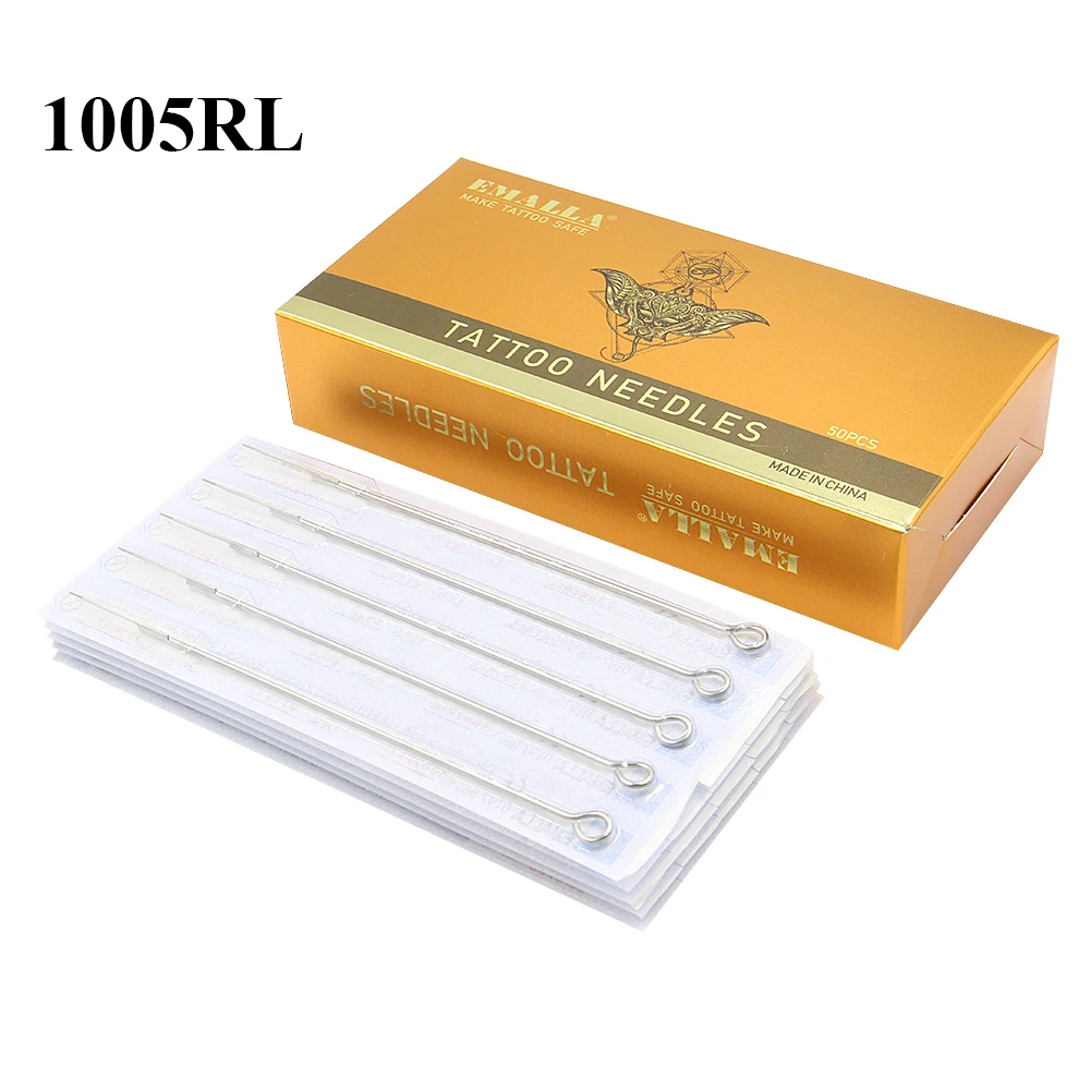 

50PCS Best Quality 5RL Tattoo Needles Disposable Assorted Sterile 5 Round Liner Needles For Tattoo Body Art Free Shipping