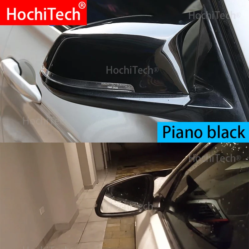 

For BMW M Series F87 M2 2014-2018 Rear view mirror cover M3 M4 The same high quality bright black mirror cover