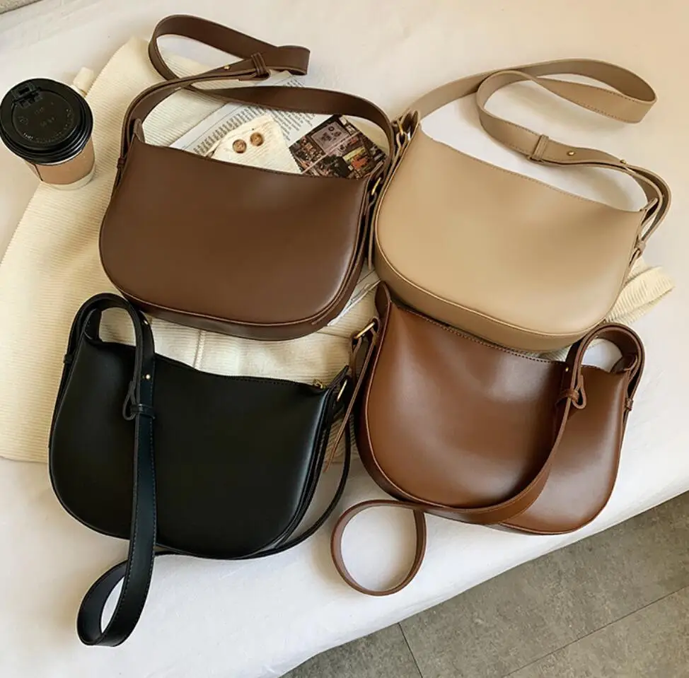 

Vintage Square Crossbody bag New High quality PU Leather Women's Designer Handbag High capacity Shoulder Messenger Bag