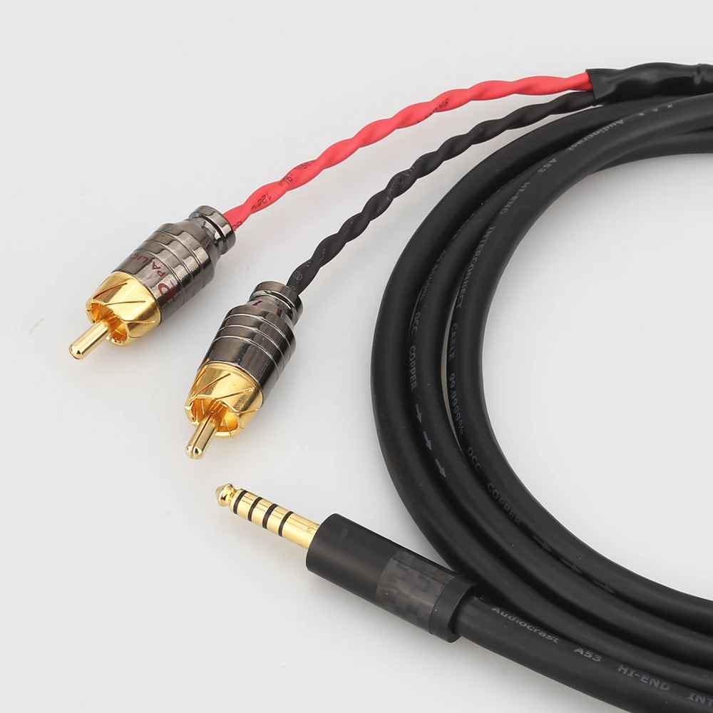 Hi-Fi 4 мм на 2 RCA аудиокабель 1 tp сплиттер HIFI кабель для SONY NW-WM1Z/A WM1A/1Z PHA-1A/2A Z1R