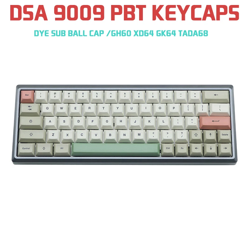9009 DSA 125 клавиш Pbt серый белый краситель Sub Keycaps для Cherry Mx механическая клавиатура