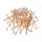 Штифты с плоской головкой 200 мм, золотыесеребряныеРодиевыемедныеБронзовые, 4050 шт., 2026300,7 мм, аксессуары для изготовления ювелирных изделий