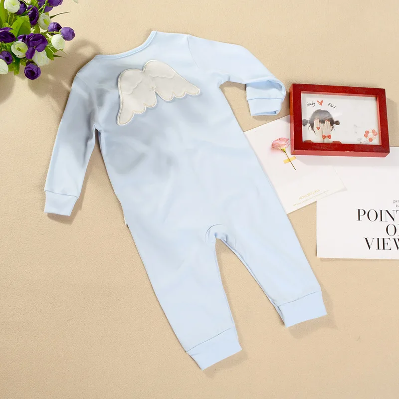 2020 г. Новая весенне осенняя одежда для малышей Комбинезоны с крыльями ангела