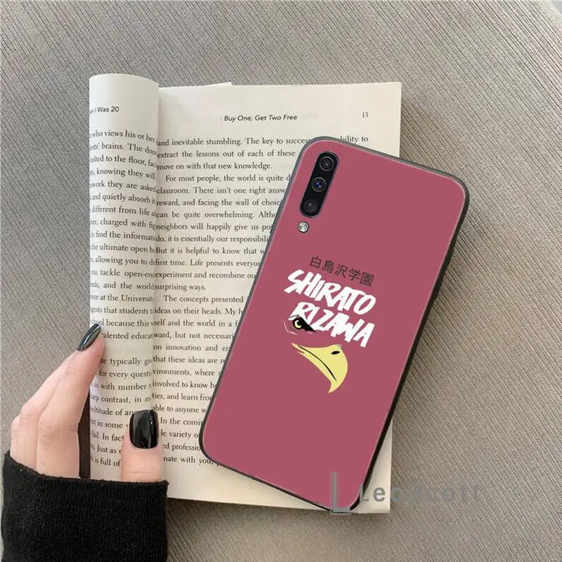 

HAIKYUU!! School badge style Phone Case For Samsung A20 A30 30s A40 A7 2018 J2 J7 prime J4 Plus S5 Note 9 10 Plus