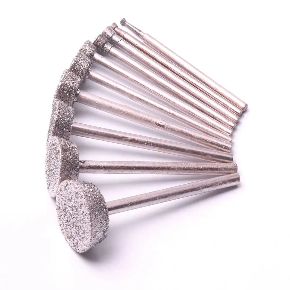 Топ качество 10 шт./компл. алмазная шлифовальная головка перевернутая