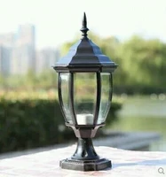 vintage pillar lamp goalpost light fashion outdoor waterproof lighting fitting 110v220v e27 led landscape lighting home fixture