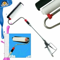 phendo airless paint roller inline spray gun with 30cm spray extension pole self priming roller cover power paint sprayer set