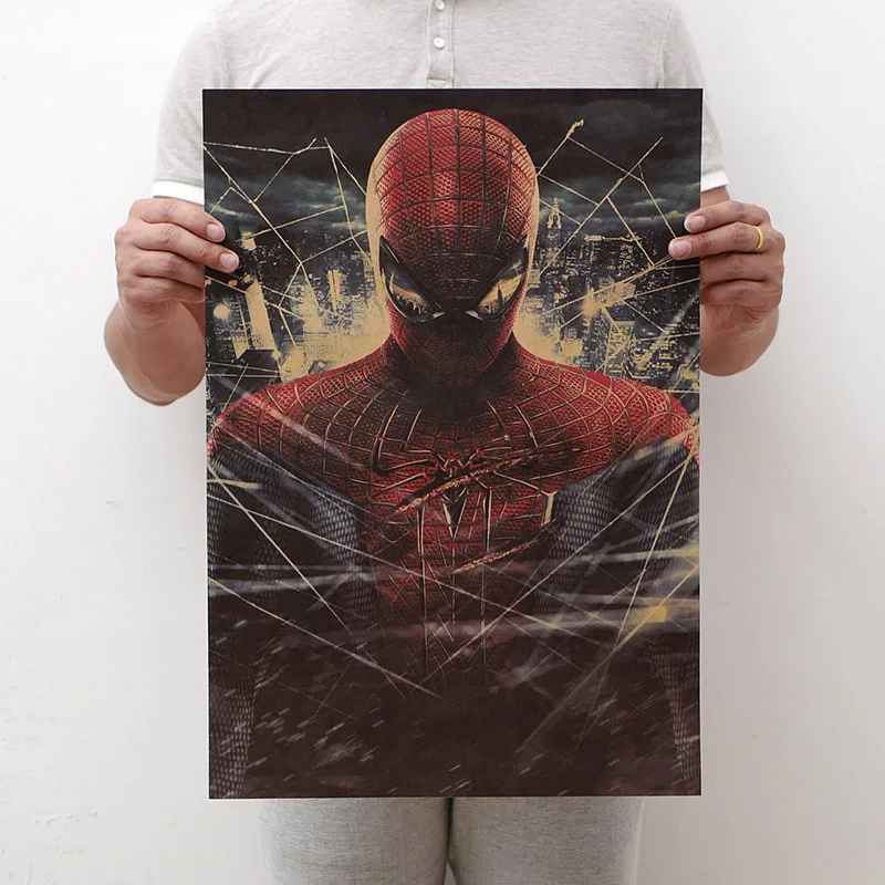 Наклейки Marvel Человек паук экшн фигурки постер фильма Декор для дома бара спальни