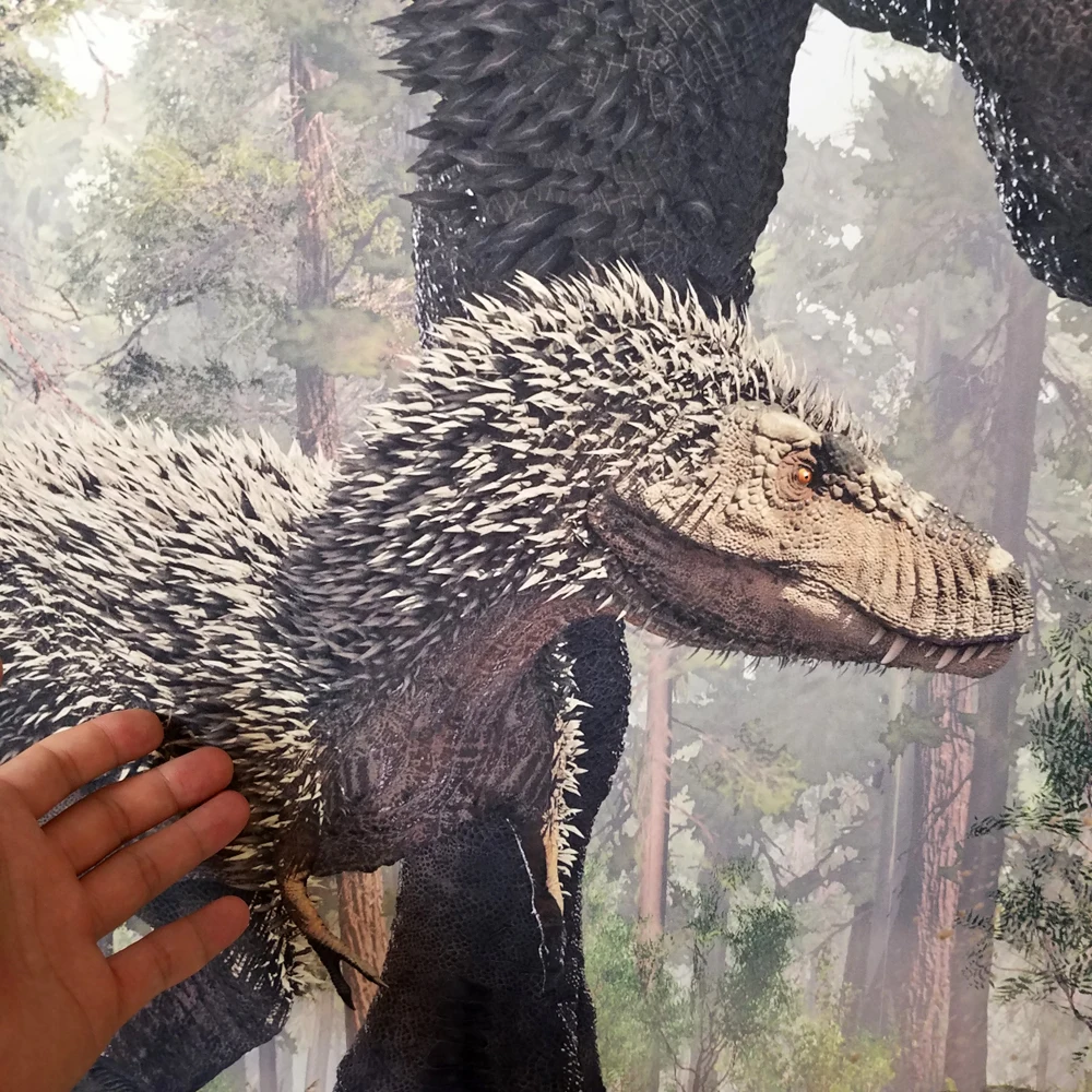 3D фон для студийной фотосъемки с изображением динозавра Юрского периода на день