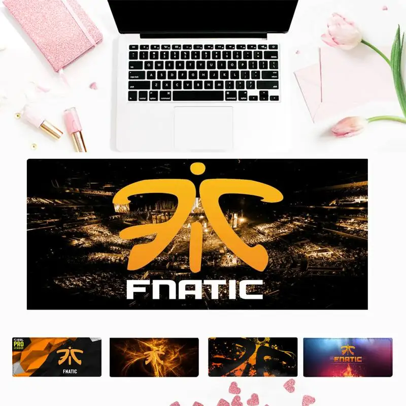 

Big Promotions fnatic Esports logo Mouse Pad Laptop PC Computer Mause Pad Desk Mat For Big Gaming Mouse Mat For Overwatch/CS GO